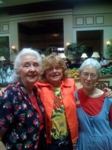 Evelyn, Me, and Vickie Vogel givin' um hell.